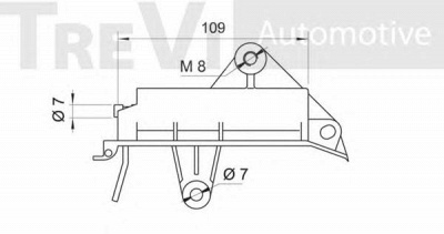 TREVI AUTOMOTIVE td1531 -  Успокоитель, зубчатый ремень
